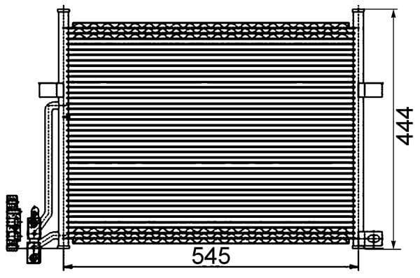 MAHLE KLIMA RADYATORU BMW E46 M43 M52 M54 N40 N42 N45 64538377614 OEM: 64538377614 - MAHLE AC234002S kodlu oto yedek parça