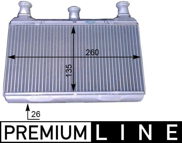 MAHLE KALORIFER RADYATORU PREMIUM LINE BMW E60 E63 E64 64116933921 64116933922 OEM: 64116933921 64116933922 - MAHLE AH115000P kodlu oto yedek parça