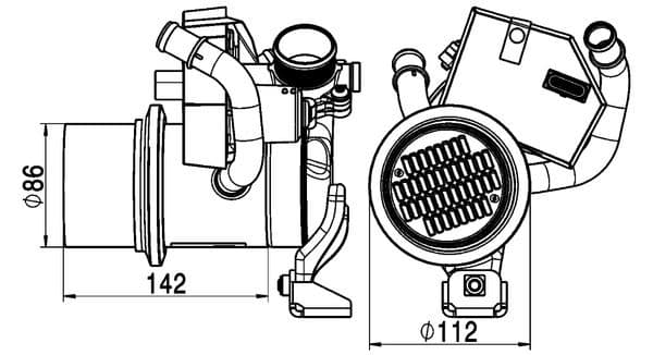 MAHLE EGSOZ GERİ DÖNÜŞ SOĞUTUCUSU PASSAT JETTA 13 04L131512D-04L131512BH-04L131512BQ OEM: 04L131512D-04L131512BH-04L131512BQ - MAHLE CE5000P kodlu oto yedek parça