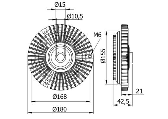 MAHLE FAN TERMIGI MERCEDES SPRINTER 901 904 96 06 A0002003822 OEM: A0002003822 - MAHLE CFC72000S kodlu oto yedek parça