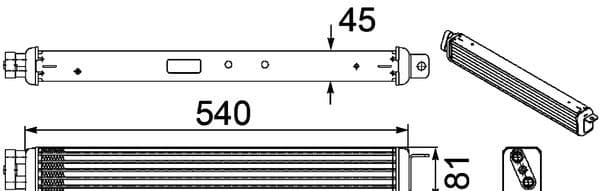 MAHLE MOTOR YAG RADYATORU BMW E65 E66 PREMIUM LINE 17214513783 17217553667 OEM: 17214513783 17217553667 - MAHLE CLC75000P kodlu oto yedek parça