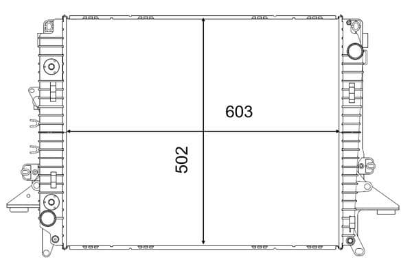 MAHLE MOTOR SU RADYATORU 276DT R.R SPORT DISCOVERY 3 L319 04 09 DISCOVERY 4 L319 09 18 OEM: LR021778-PCC500060-PCC500061 - MAHLE CR2577000S kodlu oto yedek parça