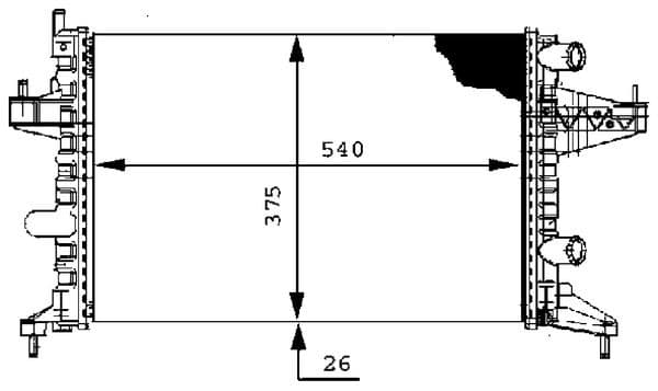 MAHLE RADYATÖR CORSA C-COMBO-TIGRA 1.0-1.2-1.2 16V-1.4-1.4 16V AC KLİMASIZ MEK 540x378x23 1300236-9201955-25555161-24445162 95513834-1300334-1300250-93173379 OEM: 95513834-1300334-1300250-93173379 - MAHLE CR388000S kodlu oto yedek parça