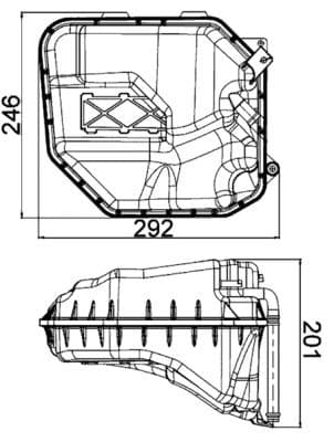 MAHLE GENLEŞME KAVANOZU VW TOUAREG 02-10 -Q7 06-15 RADYATÖR EK SU DEPOSU 7L0121407C-7L0121407E-7L0121407F OEM: 7L0121407C-7L0121407E-7L0121407F - MAHLE CRT9000S kodlu oto yedek parça