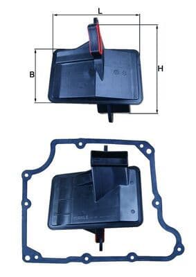 MAHLE OTOMATİK ŞANZIMAN FİLİTRESİ CONTASI ASTRA F-G 91 98 VECTRA A-B AF20-AF22 AW50-40 4 VİTES OEM: 703303-90541934 - MAHLE HX166D kodlu oto yedek parça