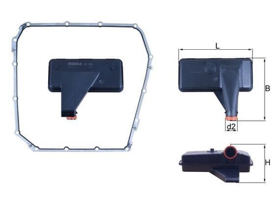 MAHLE ŞANZUMAN YAĞ FİLTRESİ A4-A5-A6-A7-Q5 2008 FEBI 102142 OEM: 0B5325429E-0B5325330A - MAHLE HX185D kodlu oto yedek parça