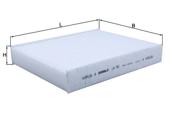 MAHLE POLEN FILTRESI BMW F20 F30 F22 F32 F33 F34 F36 64119237555 OEM: 64119237555 - MAHLE LA742 kodlu oto yedek parça