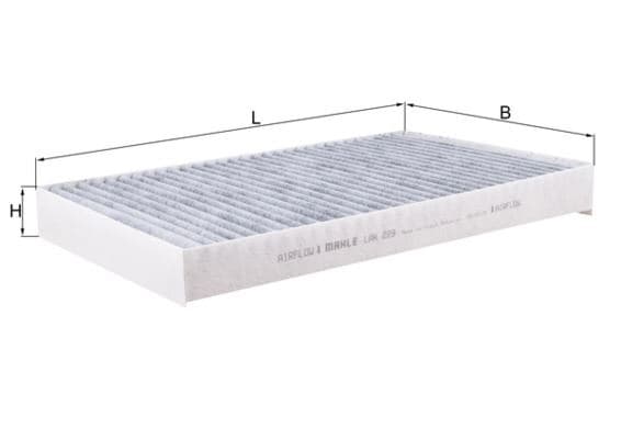 MAHLE POLEN FILTRESI MERCEDES VITO W639 03 KARBONLU A6398350347 OEM: A6398350347 - MAHLE LAK229 kodlu oto yedek parça