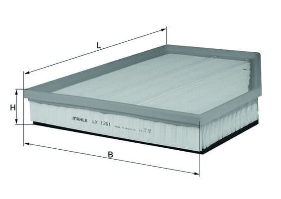 MAHLE HAVA FILTRESI BMW N47 M47 M57 E60 E61 E63 E64 13717793647 OEM: 13717793647 - MAHLE LX1261 kodlu oto yedek parça