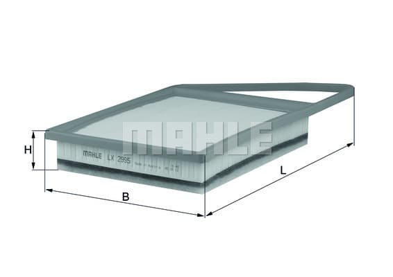 MAHLE HAVA FİLTRESİ SÜNGERLİ PARTNER-BERLINGO 10 P206-P207-P308 07 C3-C4-C5 10 1.6HDI OEM: 1444.TV - MAHLE LX2995 kodlu oto yedek parça