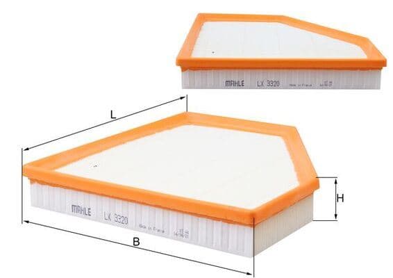 MAHLE HAVA FILTRESI BMW B48 B58 F20 F30 F21 F22 F23 F32 F33 F34 F36 OEM: 13718605164 - MAHLE LX3320 kodlu oto yedek parça