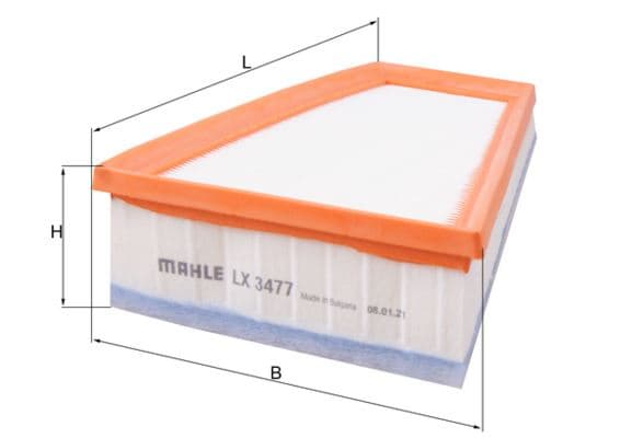 MAHLE HAVA FILTRESI MERCEDES M270 X156 W176 W246 C117 X117 A2700940004 OEM: A2700940004 - MAHLE LX3477 kodlu oto yedek parça