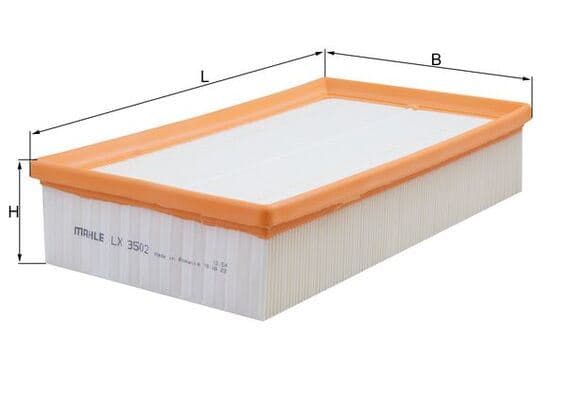 MAHLE HAVA FİLTRESİ GOLF VII 1.6-2.0 TDI 12 A3-LEON-OCTAVIA 1.6-1.8-2.0 TDI 12 OEM: 5Q0129620B - MAHLE LX3502 kodlu oto yedek parça
