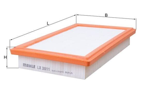 MAHLE HAVA FILTRESI MERCEDES M274 W205 S205 C205 W213 R172 A2740940104 OEM: A2740940104 - MAHLE LX3811 kodlu oto yedek parça