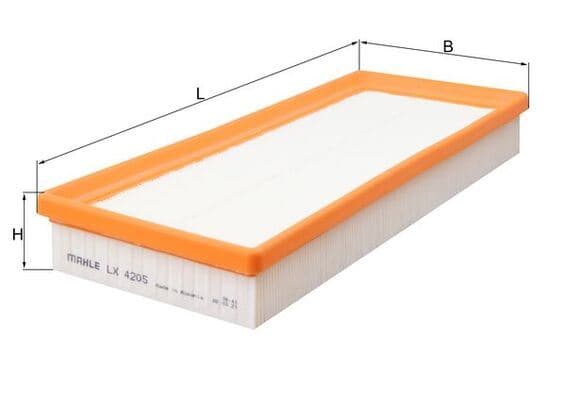 MAHLE HAVA FILTRESI MERCEDES M278 X218 C218 W212 W166 W221 W222 A2780940004 OEM: A2780940004 - MAHLE LX4205 kodlu oto yedek parça