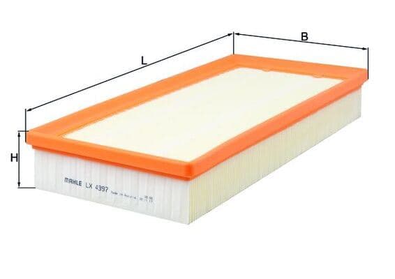 MAHLE HAVA FILTRESI DISCOVERY 4 L319 DISCOVERY 5 L462 R.R VOGUE L405 R.R SPORT 2 L494 LR011593-LR161843 OEM: LR011593-LR161843 - MAHLE LX4397 kodlu oto yedek parça