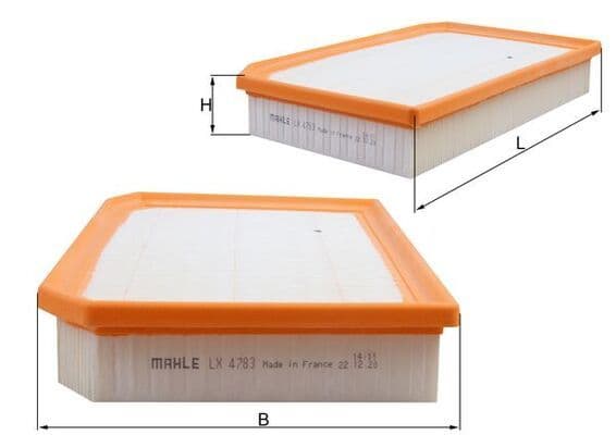 MAHLE HAVA FILTRESI MERCEDES M260 W177 W247 C118 X118 H247 X247 OEM: A2600940300 - MAHLE LX4783 kodlu oto yedek parça