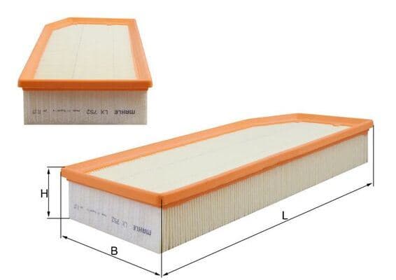 MAHLE HAVA FILTRESI MERCEDES OM611 W203 S203 CL203 C209 W210 S210 W163 W461 W463 A6110940104 OEM: A6110940104 - MAHLE LX752 kodlu oto yedek parça