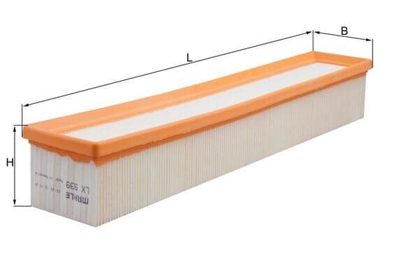 MAHLE HAVA FILTRESI MERCEDES M111 W203 CL203 S203 A1110940204 OEM: A1110940204 - MAHLE LX939 kodlu oto yedek parça