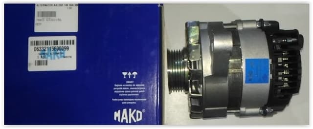MAKO ALTERNATÖR AA125R 14V 65A MK2B D KLİMALI DK SLX HİDROLİK DİREKSİYON  - MAKO 63321156 kodlu oto yedek parça