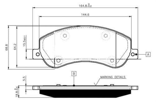 MARELLI ON FREN BALATASI TRANSIT V348 06 14 A.CEKER 11 / VW AMAROK 2.0TDI 10 FİŞSSİZ OEM: 6C112K021B9A-1371402-2H0698151 - MARELLI 323700001800 kodlu oto yedek parça