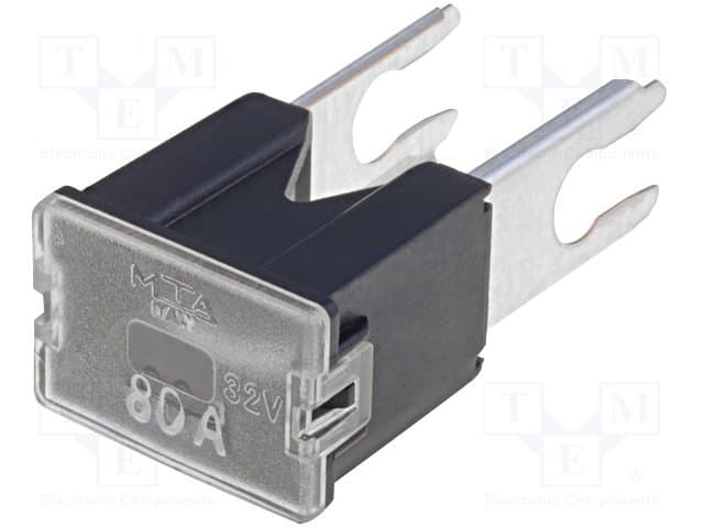 MTA 0471080 AYAKLI ERKEK SİGORTA 80 AMPER SİYAH  - MTA 2595 kodlu oto yedek parça