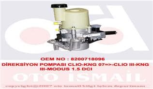MY DİREKSİYON POMPASI ELEKTRİKLİ CLIO-KNG 07 -CLIO III-KNG III-MODUS 1.5 DCI OEM: 8200886452-8200718096-8200520790 - MY 8200886452 kodlu oto yedek parça