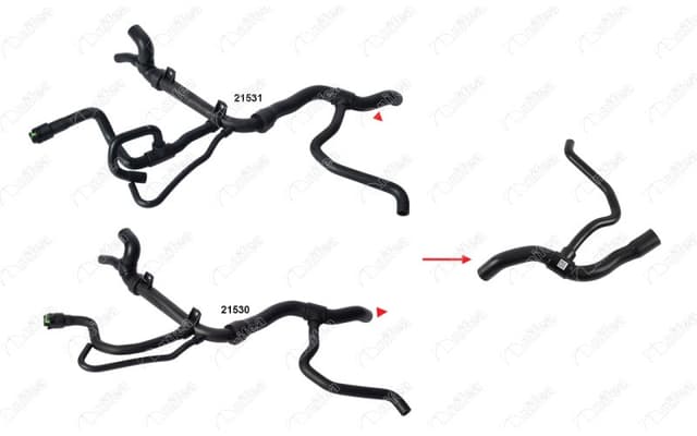 NIFEA RADYATÖR ÇIKIŞ HORTUMU OEM: 1336119 - NIFEA 21535 kodlu oto yedek parça