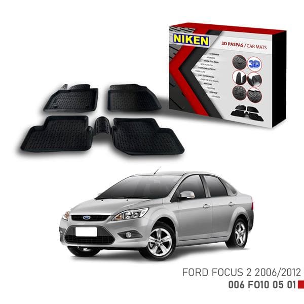 NIKEN 3D PASPAS FORD FOCUS 2 2006-2012  - NIKEN 006FO100501 kodlu oto yedek parça