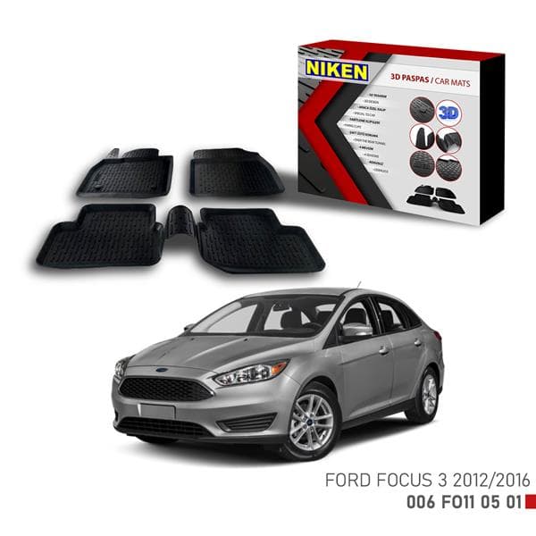 NIKEN 3D PASPAS FORD FOCUS 3 2012-2016  - NIKEN 006FO110501 kodlu oto yedek parça