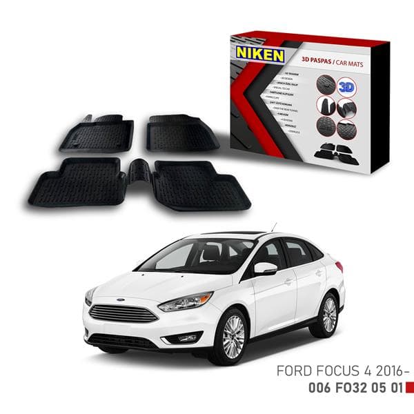 NIKEN 3D PASPAS FORD FOCUS 4 2016-  - NIKEN 006FO320501 kodlu oto yedek parça