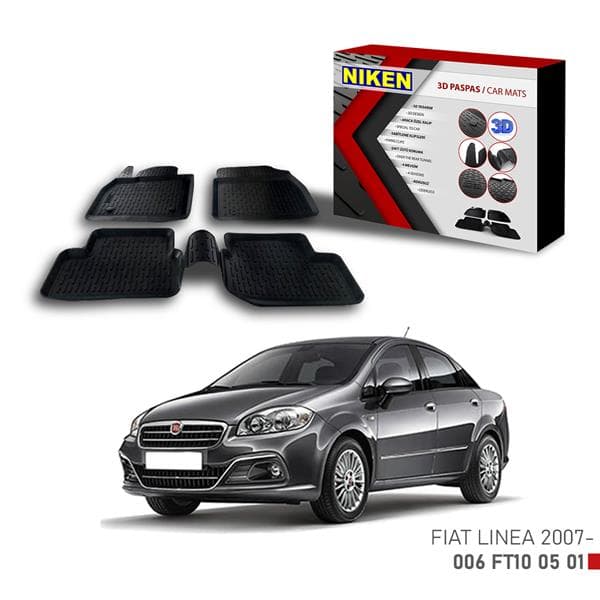 NIKEN 3D PASPAS FIAT LINEA 2007-  - NIKEN 006FT100501 kodlu oto yedek parça