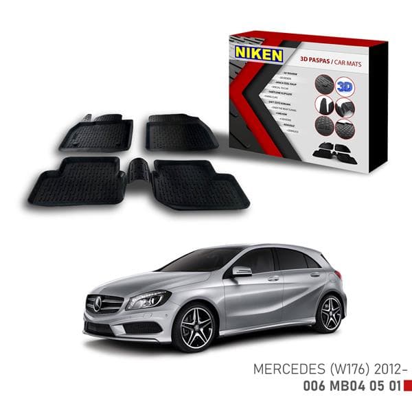 NIKEN 3D PASPAS MERCEDES W 176 A -Klasse 2012-  - NIKEN 006MB040501 kodlu oto yedek parça