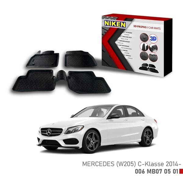NIKEN 3D PASPAS MERCEDES W 205 C-Klasse 2014-  - NIKEN 006MB070501 kodlu oto yedek parça