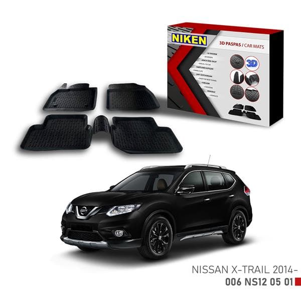 NIKEN 3D PASPAS NISSAN X-TRAIL 2014-  - NIKEN 006NS120501 kodlu oto yedek parça