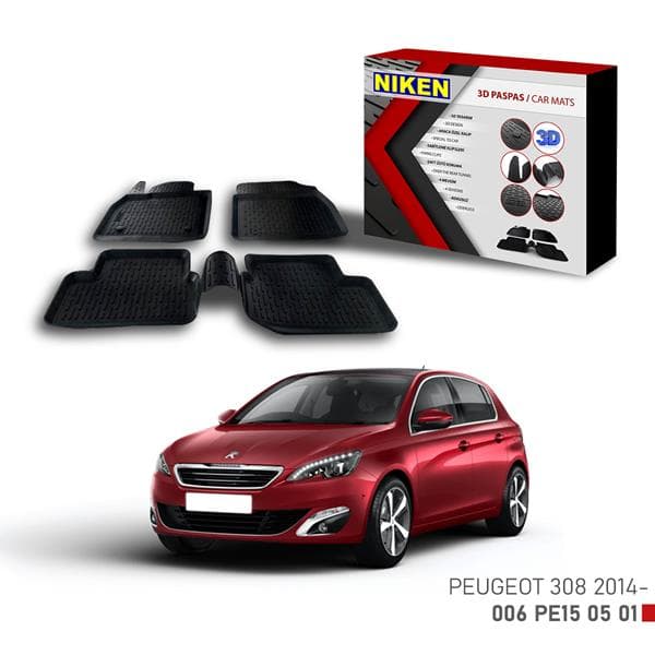 NIKEN 3D PASPAS PEUGEOT 308 2014-  - NIKEN 006PE150501 kodlu oto yedek parça