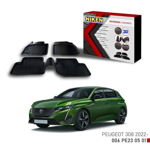 NIKEN 3D PASPAS PEUGEOT 308 2022-  - NIKEN 006PE230501 kodlu oto yedek parça