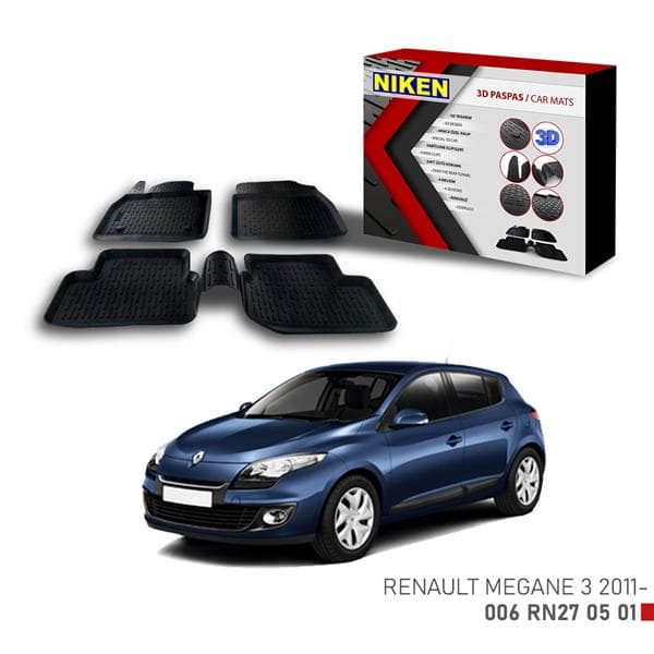 NIKEN 3D PASPAS RENAULT MEGANE 3 2011-  - NIKEN 006RN270501 kodlu oto yedek parça