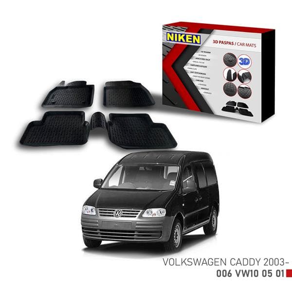 NIKEN 3D PASPAS VW CADDY 2003-  - NIKEN 006VW100501 kodlu oto yedek parça