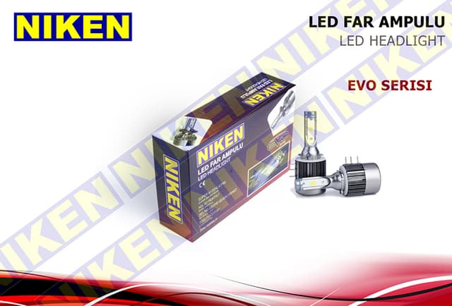 NIKEN AMPÜL 12V H15 LED XENON SET EVO SERİSİ  - NIKEN 0120020701 kodlu oto yedek parça