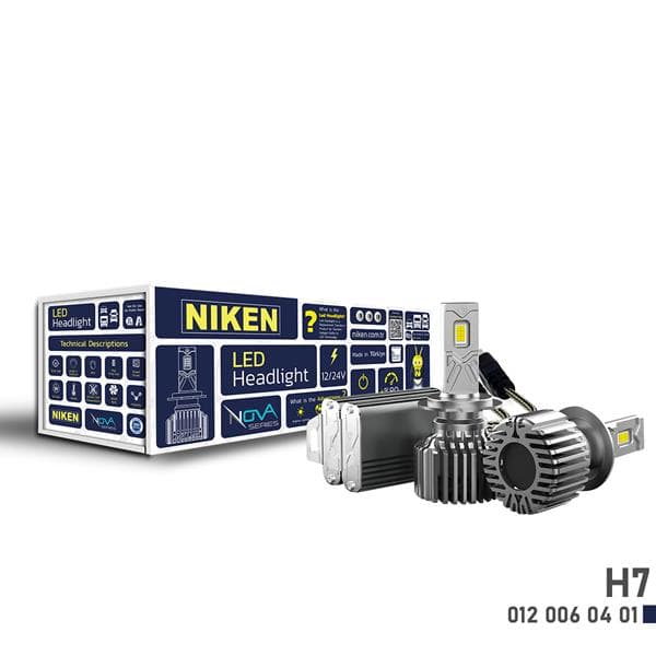 NIKEN LED XENON NOVA SERISI H7 90W  - NIKEN 0120060401 kodlu oto yedek parça