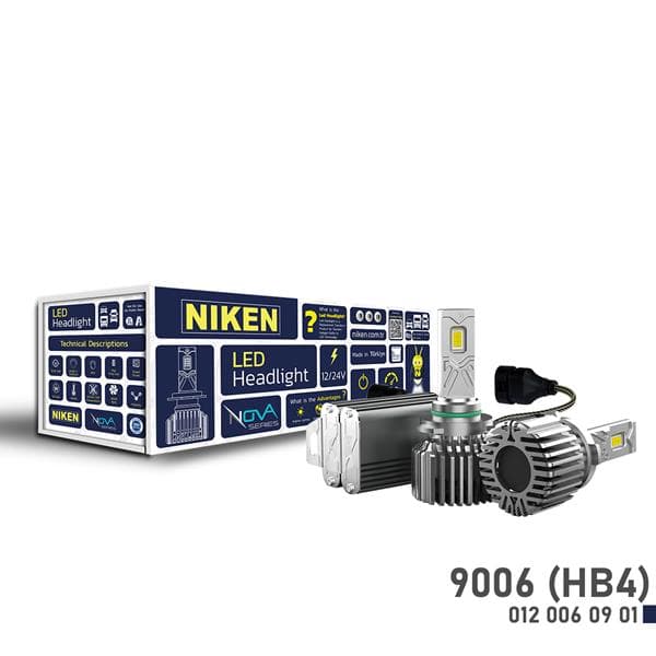 NIKEN LED XENON NOVA SERISI 9006 HB4 90W  - NIKEN 0120060901 kodlu oto yedek parça
