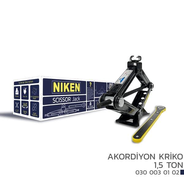 NIKEN ARABA KRİKOSU CIRCIR KOLLU MAKAS TİPLİ / AKORDİYON 7702255913 OEM: 7702255913 - NIKEN 0300030102 kodlu oto yedek parça