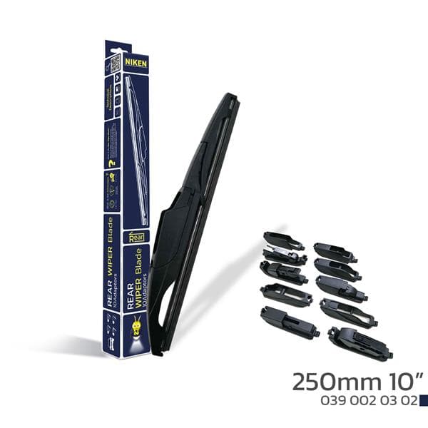 NIKEN NIKEN 250mm 10 10 APARATLI ARKA SİLECEK SÜPÜRGESİ OEM: UNIVERSAL - NIKEN 0390020302 kodlu oto yedek parça