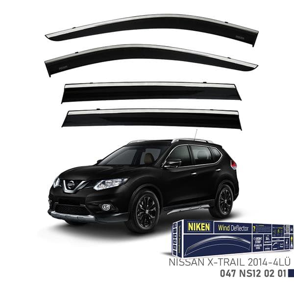 NIKEN KROMLU CAM RÜZGARLIĞI NISSAN X-TRAIL 2014- 4LÜ  - NIKEN 047NS120201 kodlu oto yedek parça