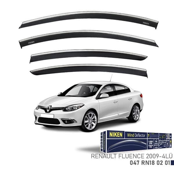 NIKEN KROMLU CAM RÜZGARLIĞI RENAULT FLUENCE 2009 - 4LÜ  - NIKEN 047RN180201 kodlu oto yedek parça