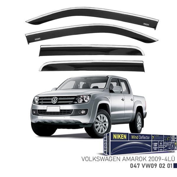 NIKEN KROMLU CAM RÜZGARLIĞI VW AMAROK 2009- 4LÜ  - NIKEN 047VW090201 kodlu oto yedek parça