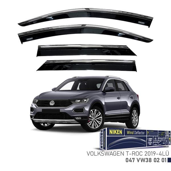 NIKEN KROMLU CAM RÜZGARLIĞI VW T-ROC 2019- 4LÜ  - NIKEN 047VW380201 kodlu oto yedek parça