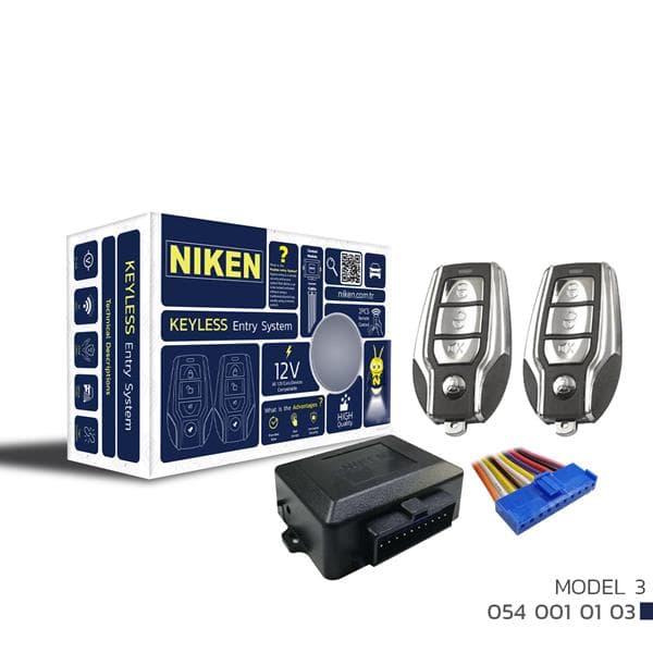NIKEN KUMANDALI AÇMA KAPAMA - MODEL3  - NIKEN 0540010103 kodlu oto yedek parça