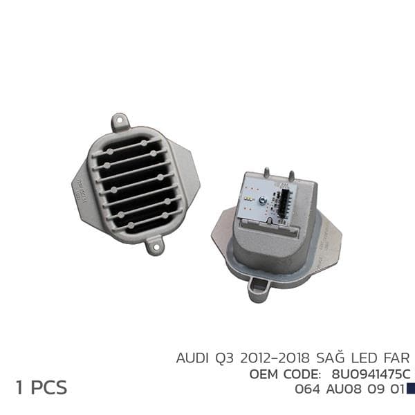NIKEN AUDI Q3 2012-2018 SAĞ LED FAR MODÜL 8U0941475C OEM: 8U0941475C - NIKEN 064AU080901 kodlu oto yedek parça